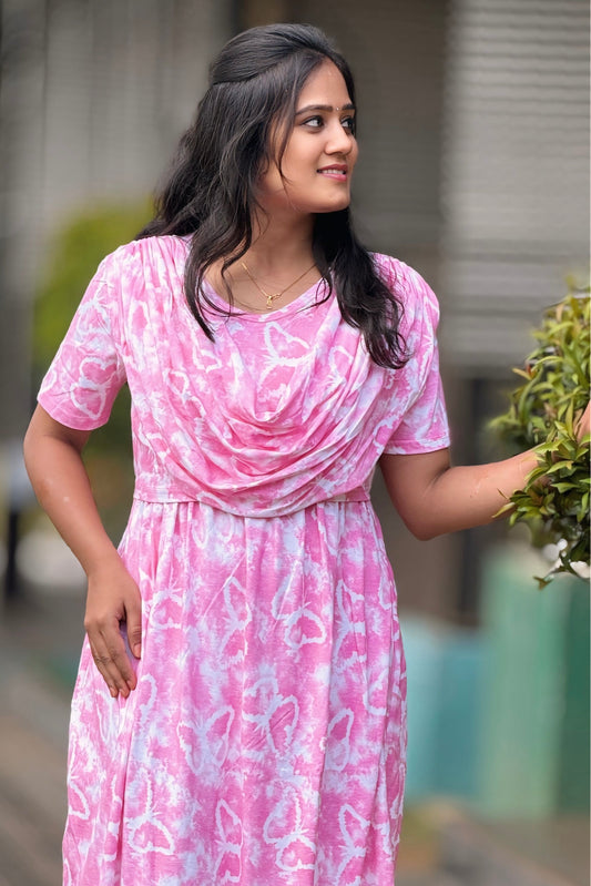 Butterpink (Zipless Maternity Shawl)