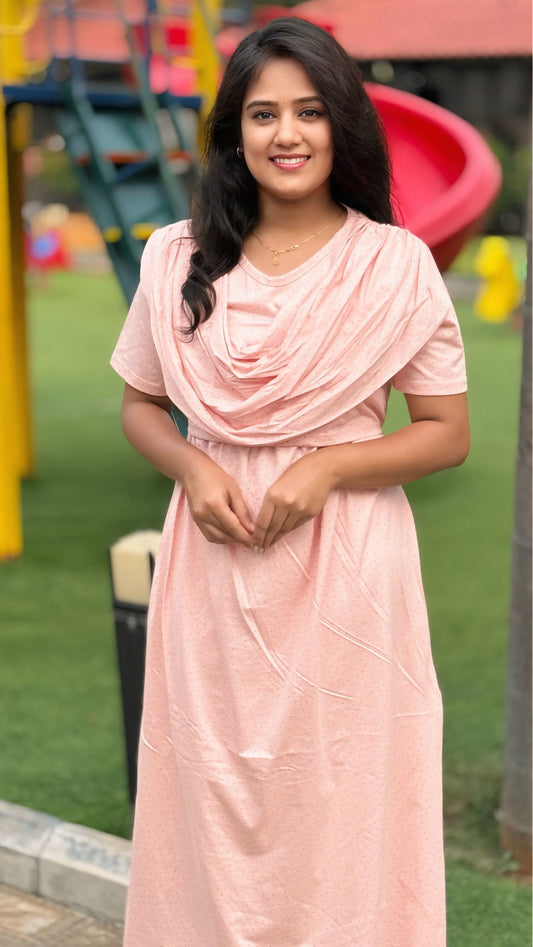 Peachora (Zipless Maternity Shawl)