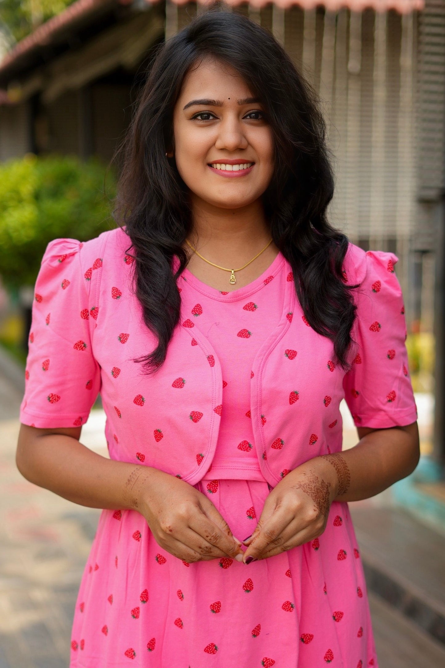 MATERNITY REMOVABLE COAT (BerryBlush)