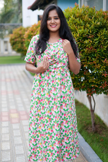 Berry (Zipless Maternity Shawl)