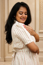 Muslin Cotton-Earthy Linear
