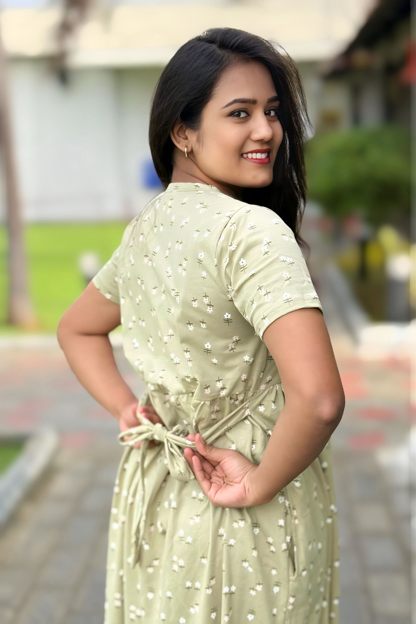 FloralMild Green (Casual Loungewear)