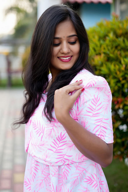 MATERNITY ATTACHED COAT (Rosé)