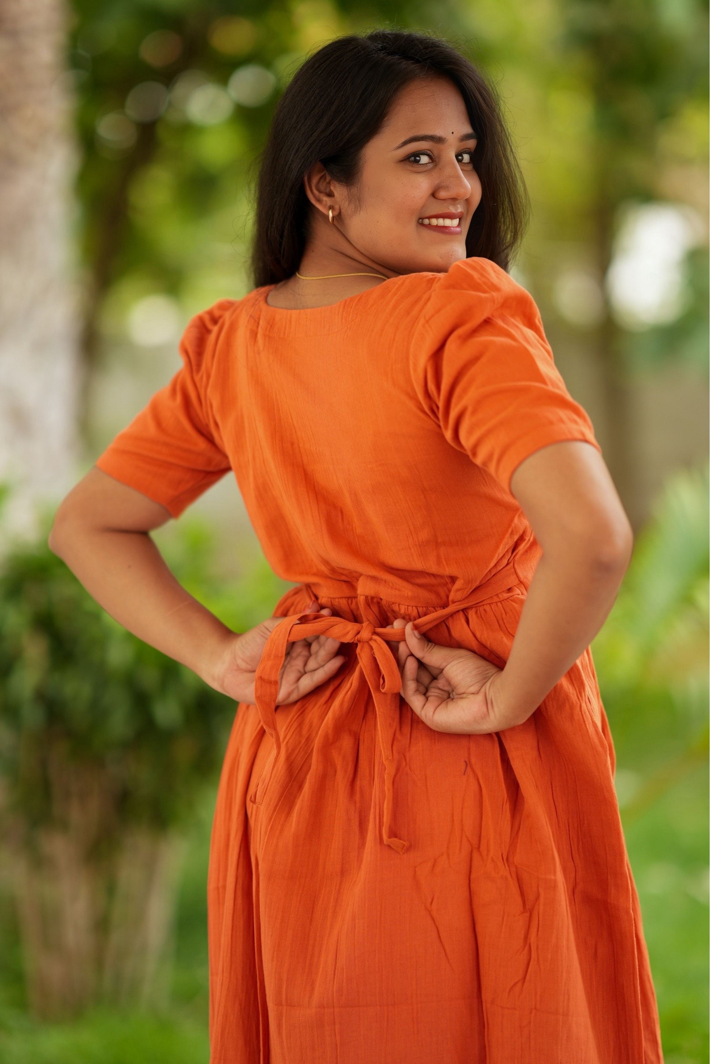 Muslin Cotton-Rust Radiance
