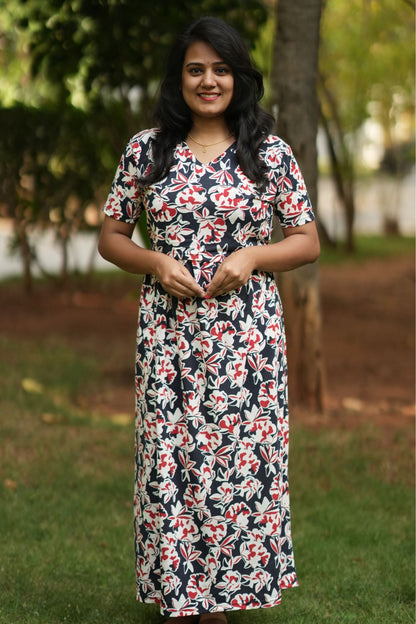 Floral Noir  (Zipless Maternity)