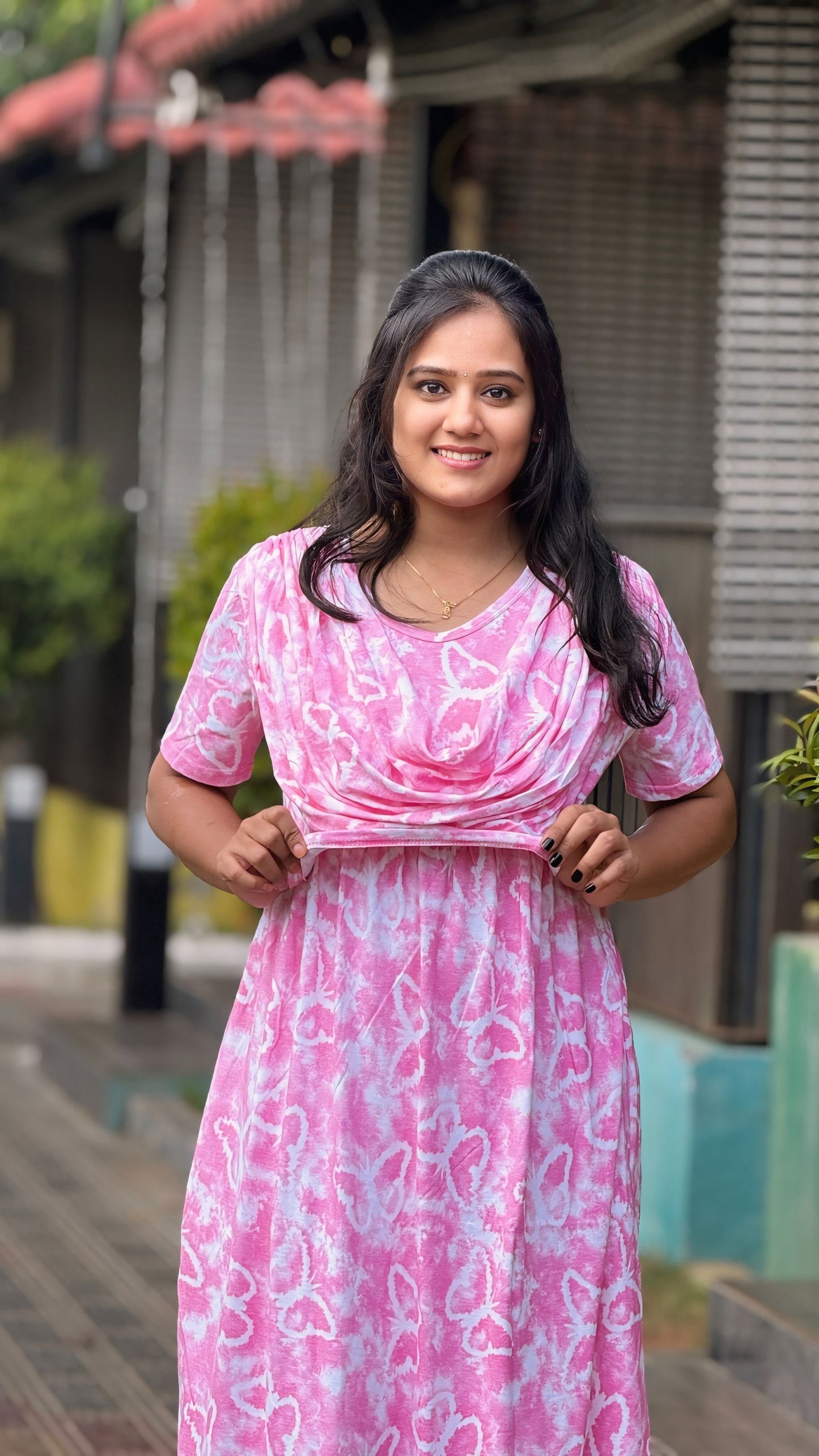 Butterpink (Zipless Maternity Shawl)