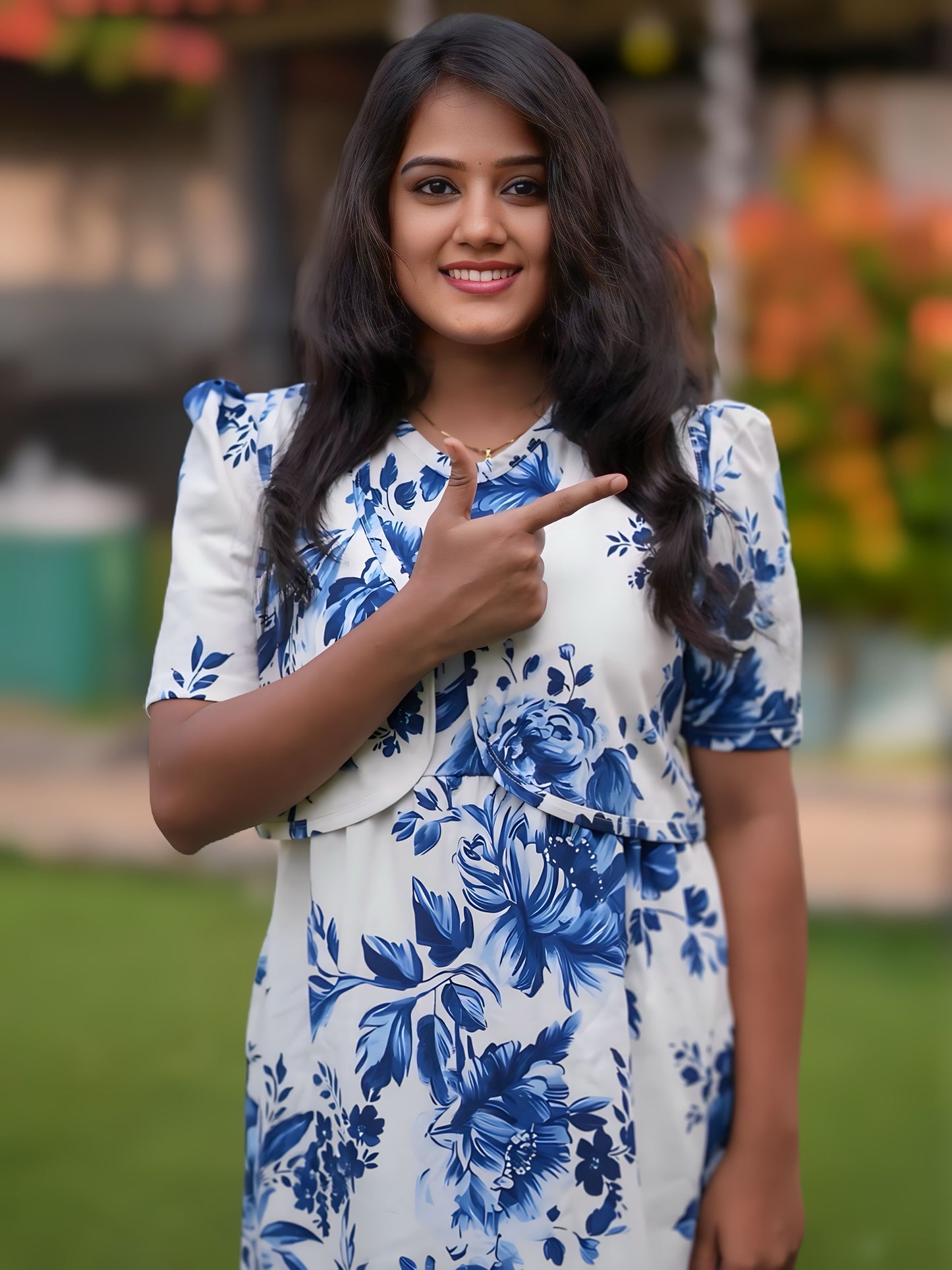 Royal Bloom (CASUAL LOUNGEWEAR COAT)