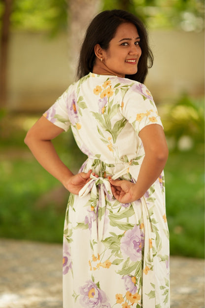 Pre Book - Lilac Garden (ZIPLESS MATERNITY)