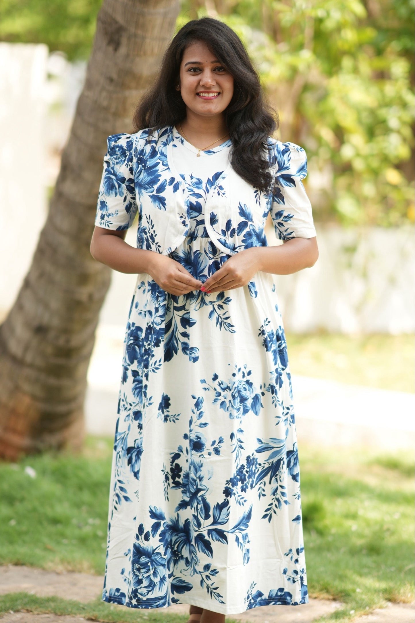 Royal Bloom (CASUAL LOUNGEWEAR COAT)