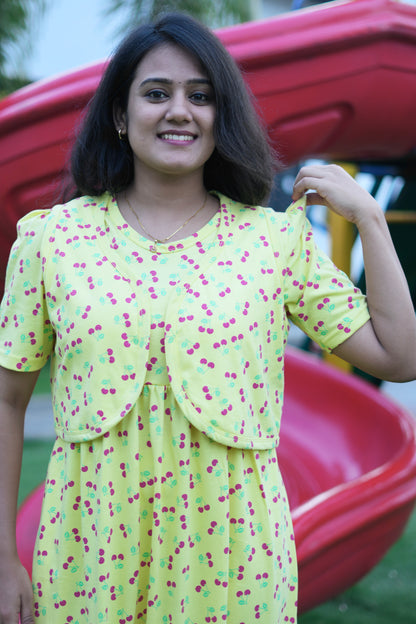 Lemon Luxe (CASUAL LOUNGEWEAR COAT)