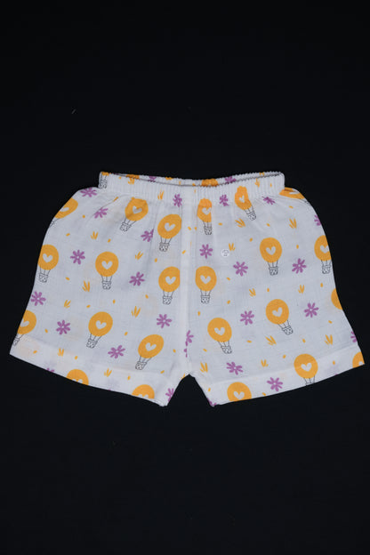 (3 Pc) Muslin Shorts