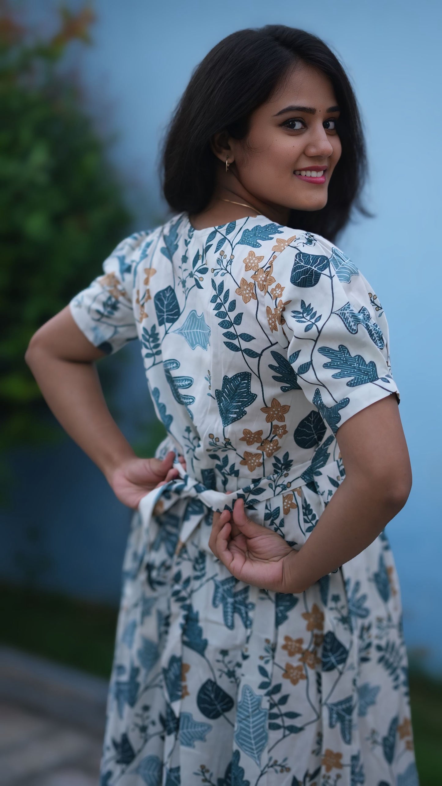 Maternity Cotton Kurti (FrostLeaf)