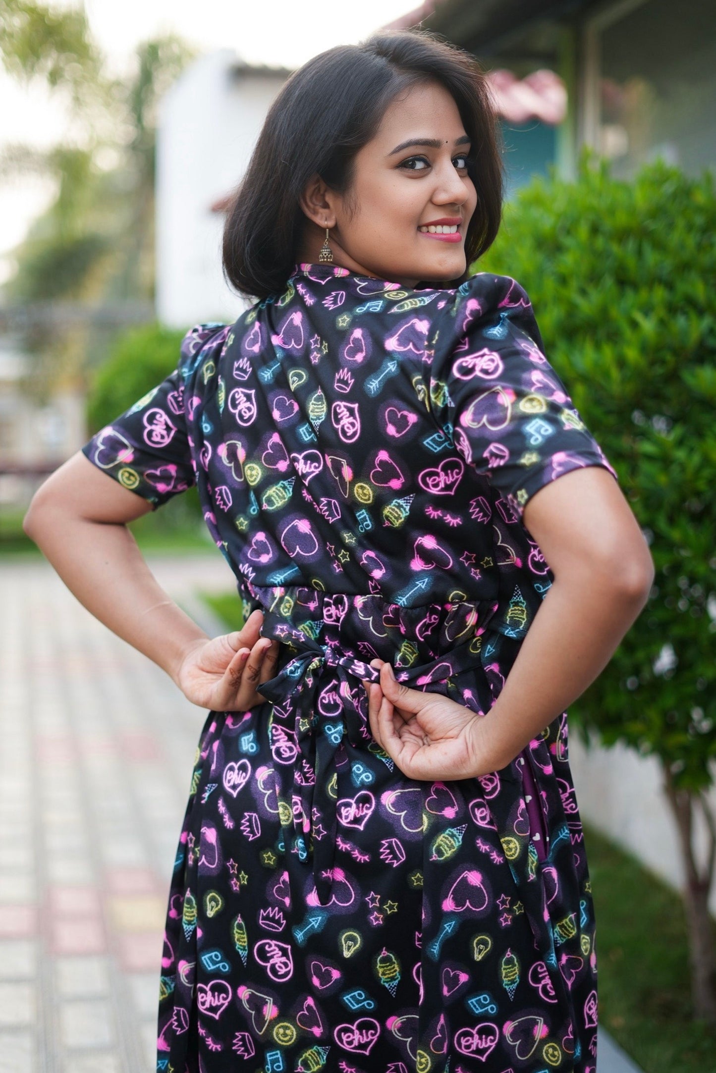 Casual Wear Attached Coat (Heart Pop)