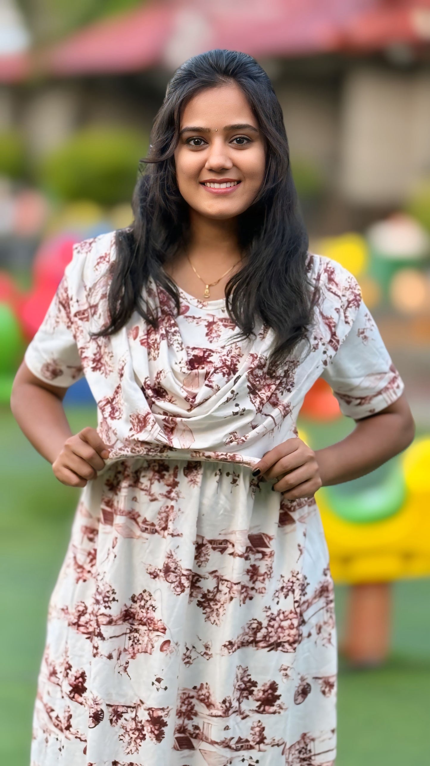 Bronze Brown (Zipless Maternity Shawl)