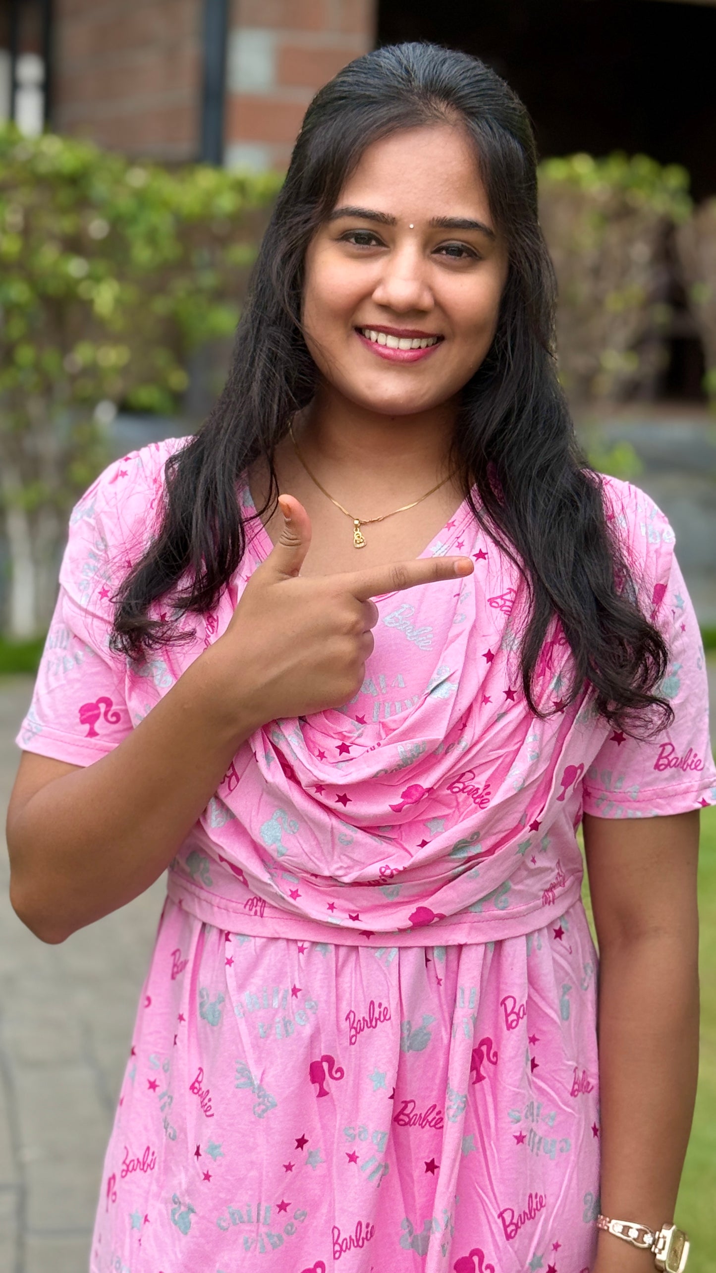 Barbie Pink (Zipless Maternity Shawl)