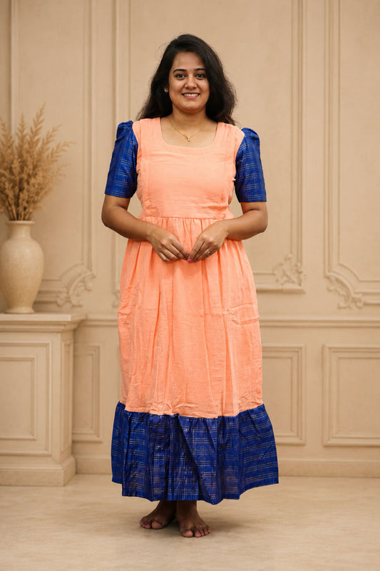Muslin Cotton-Peach Royale