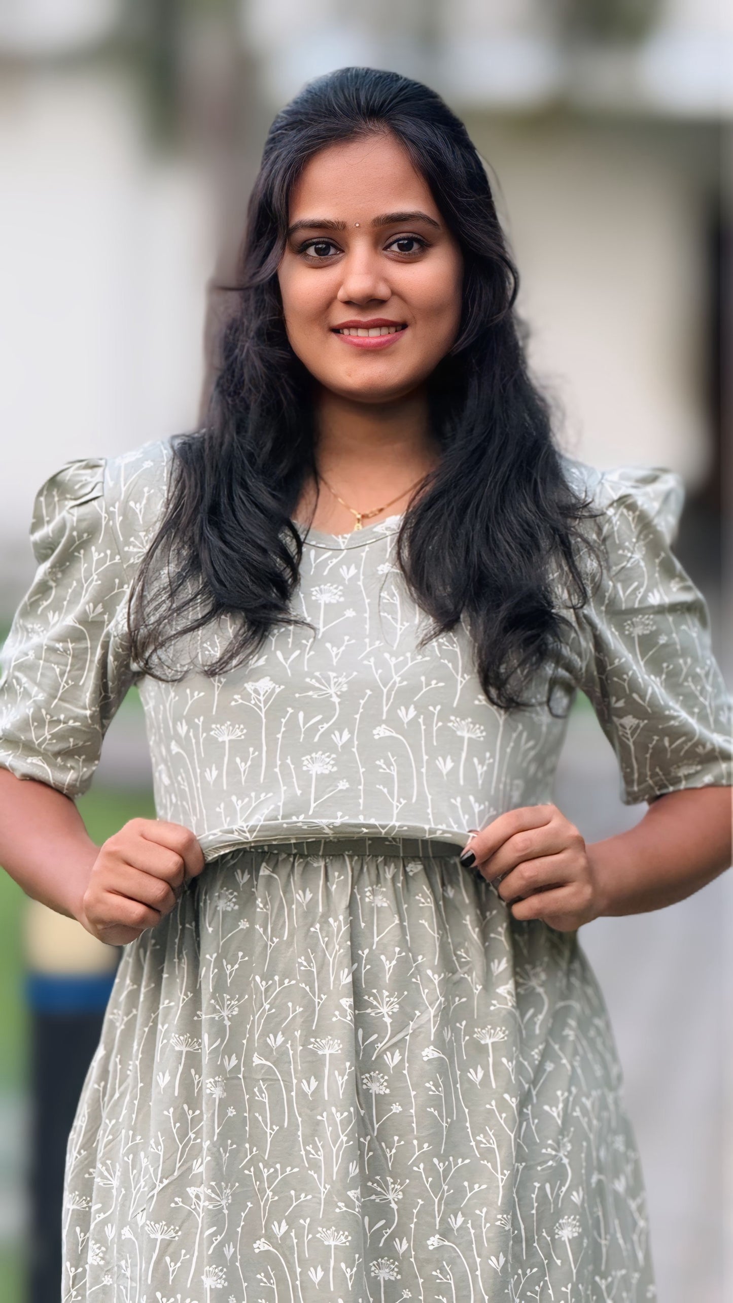 Green Petaline (ZIPLESS MATERNITY)