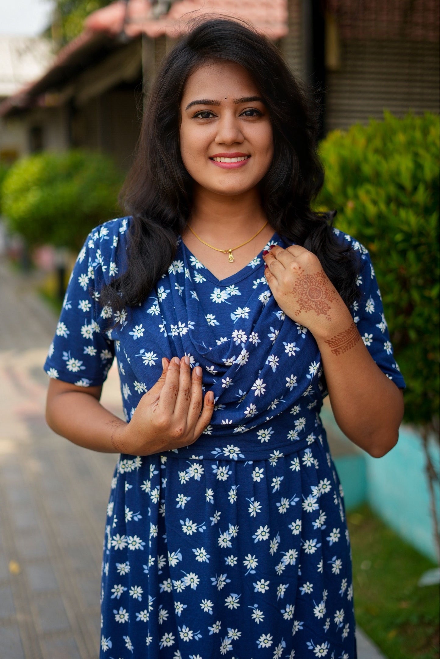 Azure (Zipless Maternity Shawl)