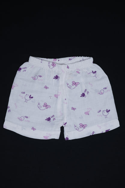 (3 Pc) Muslin Shorts