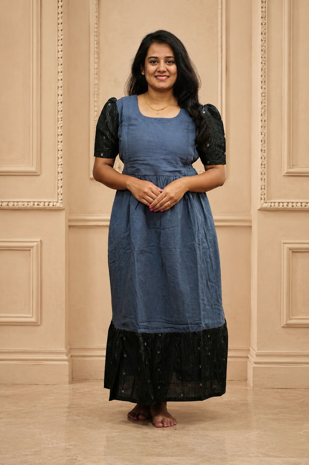 Muslin Cotton-Graphite Grace