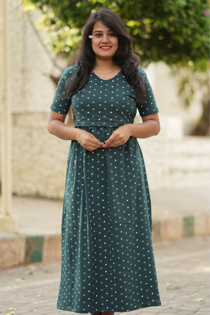 Noir Heart Dress  (Zipless Maternity)