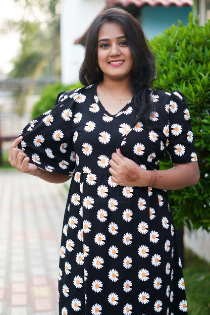 Casual Wear Attached Coat (Daisy Glow)