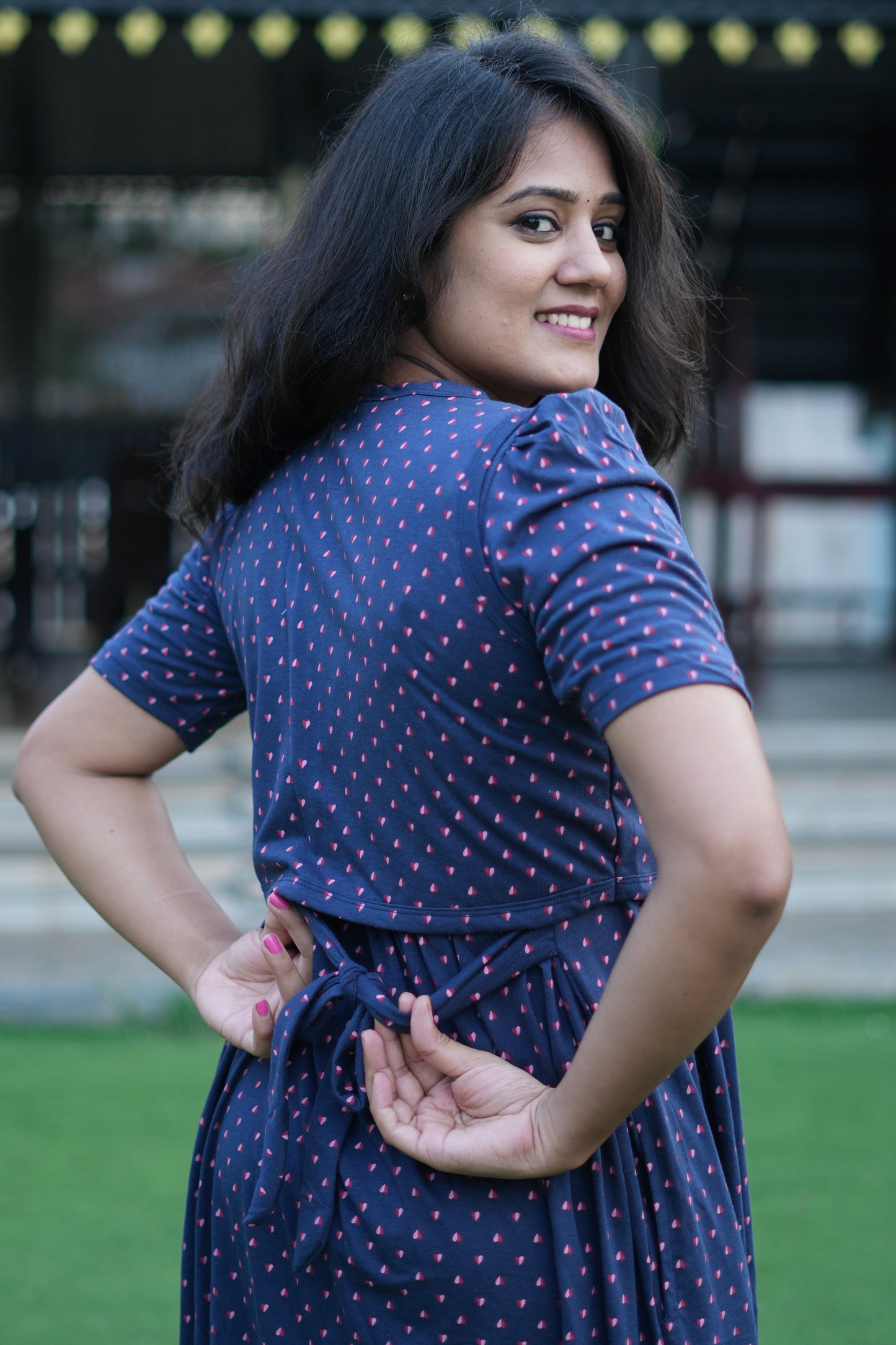 Navy Charm (CASUAL LOUNGEWEAR COAT)