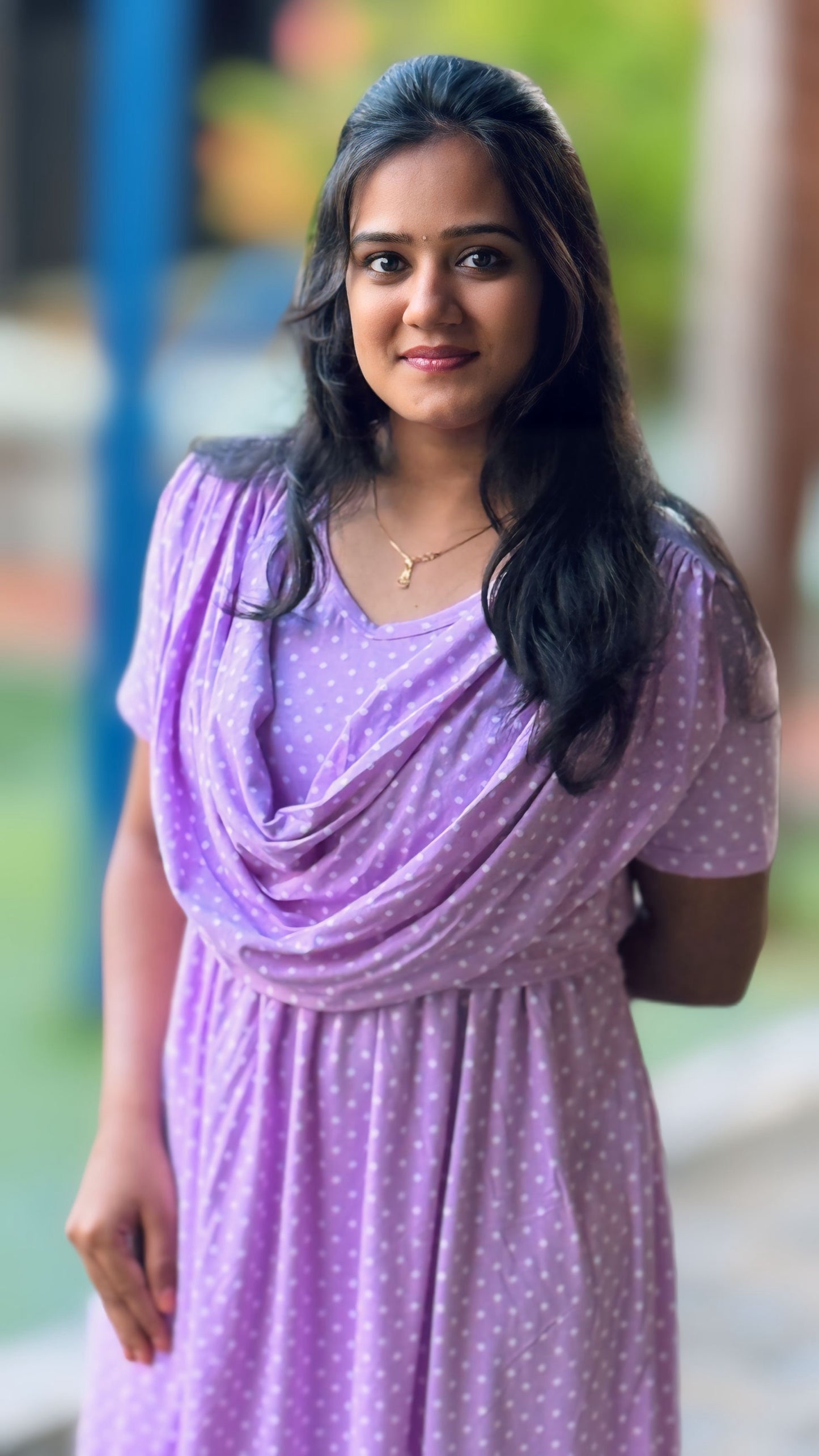 Purple Pop (Zipless Maternity Shawl)