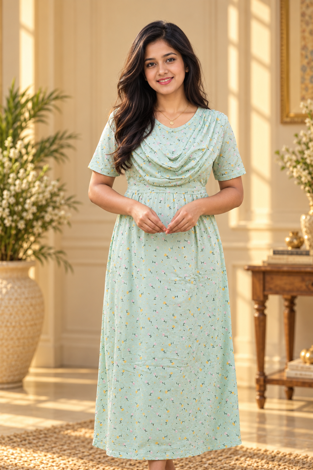 LuxeMint (Zipless Maternity Shawl)