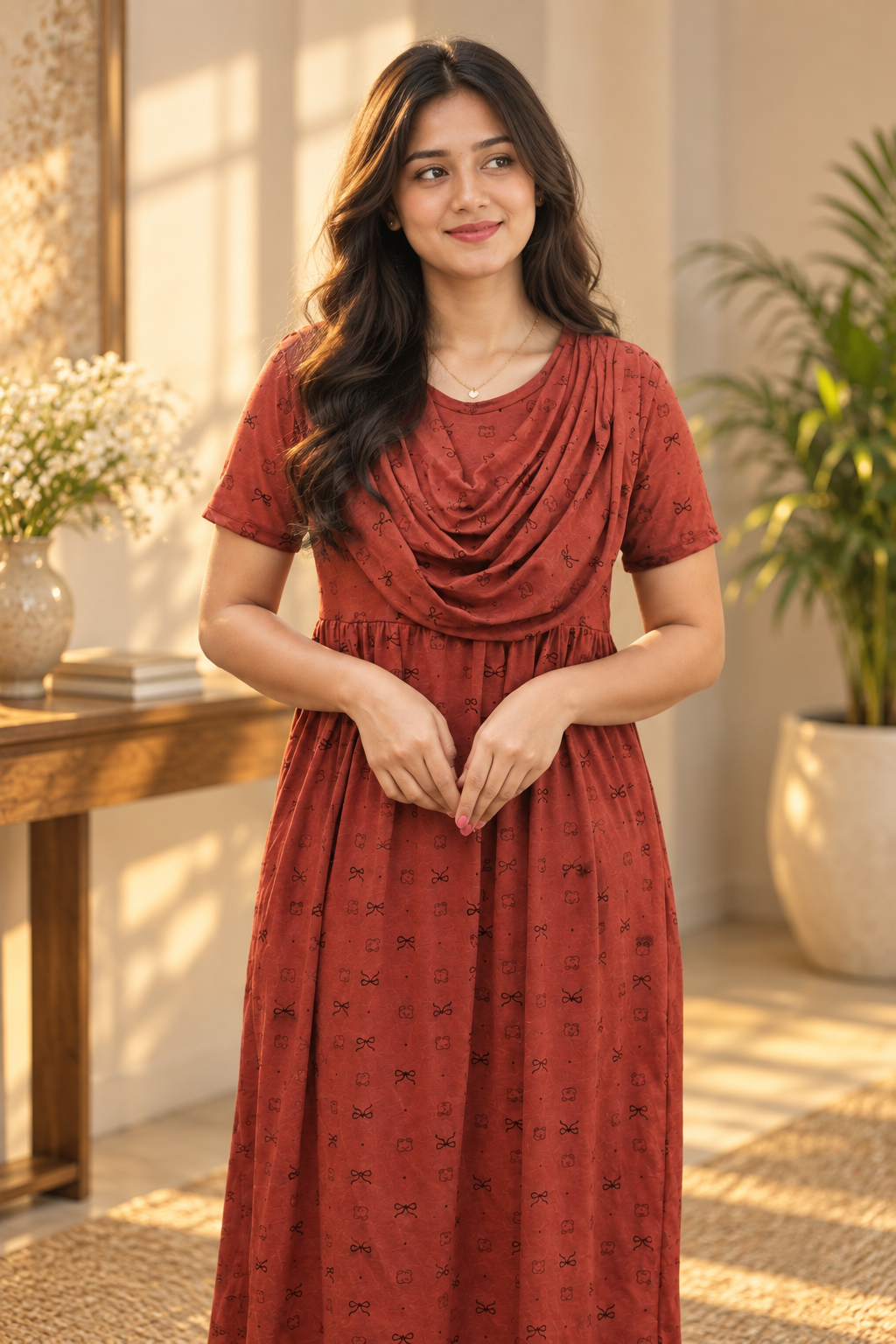 RUSTIC CHARM (Casual Loungewear Shawl)