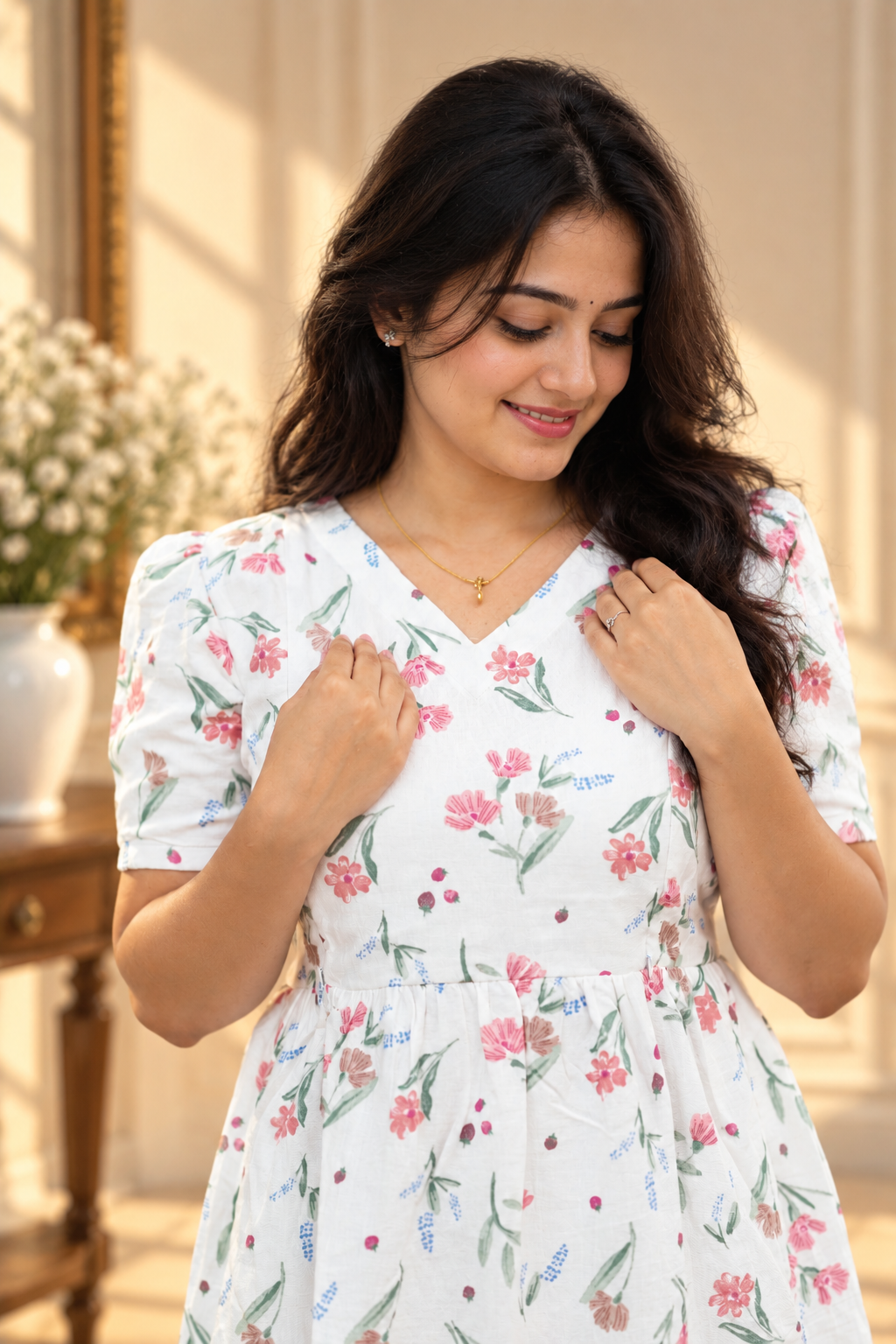 Muslin Cotton-Breeze(V neck)