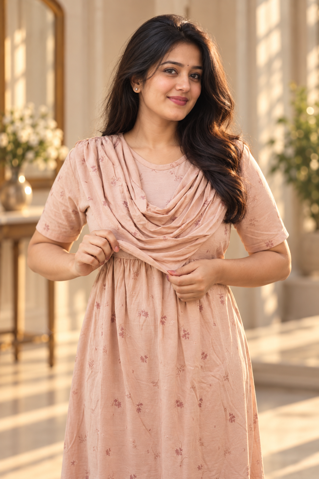 VELUVE (Zipless Maternity Shawl)