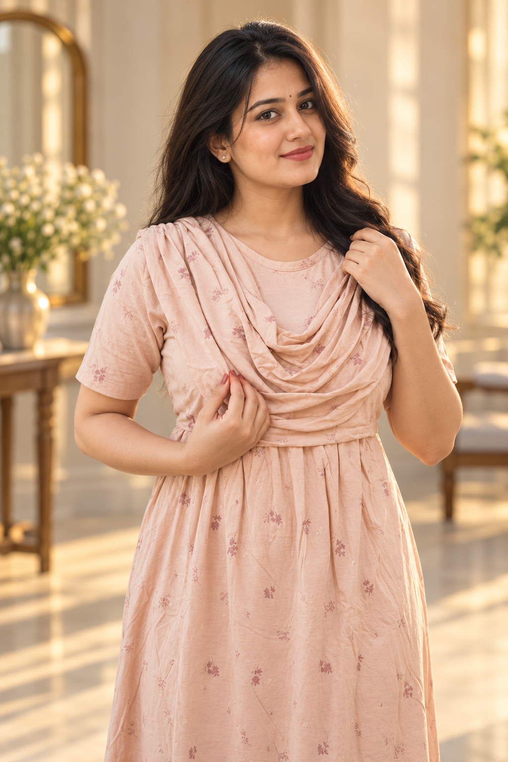 VELUVE (Zipless Maternity Shawl)
