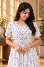 BluPetal (Zipless Maternity Shawl)