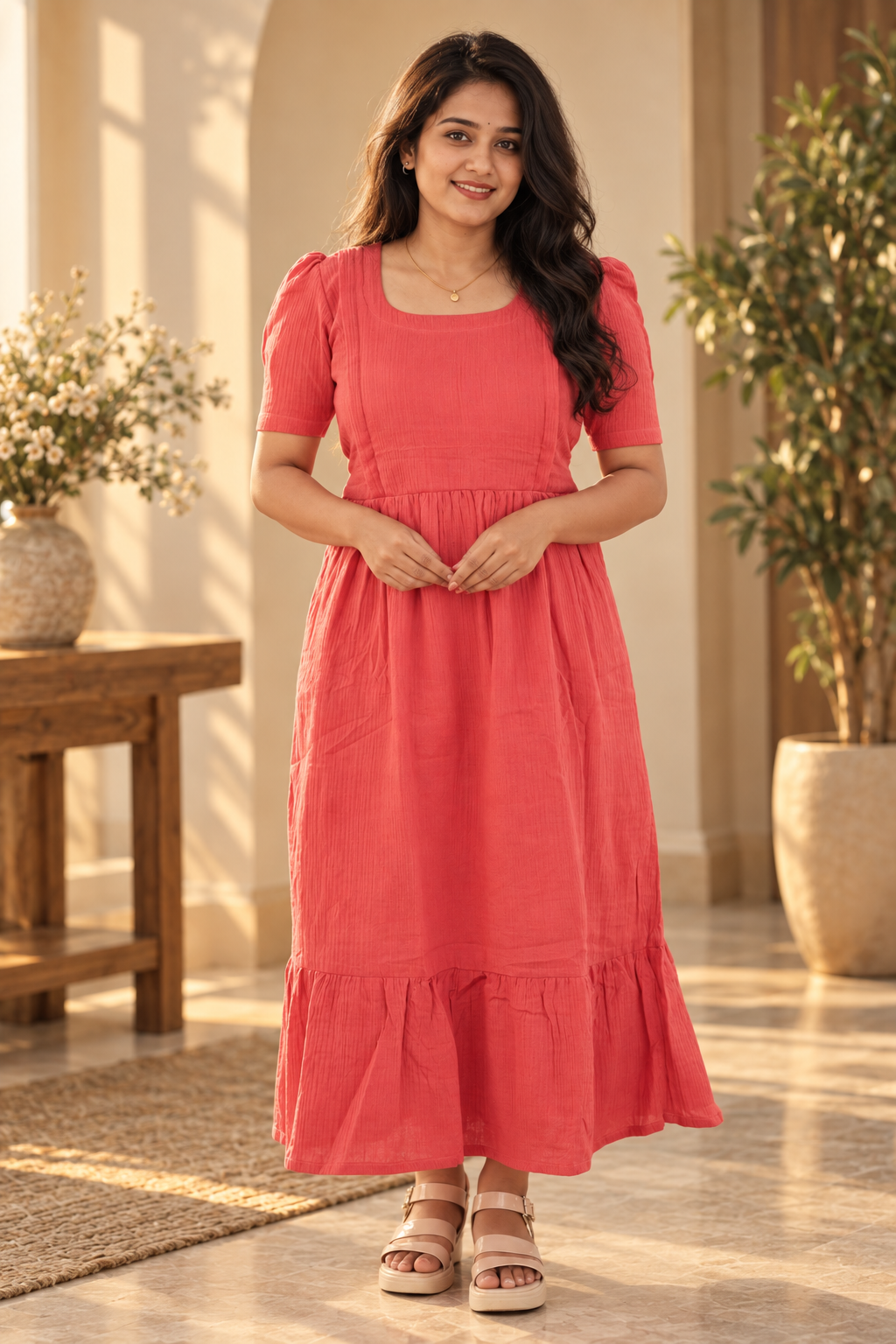Muslin Cotton-Blush Breeze