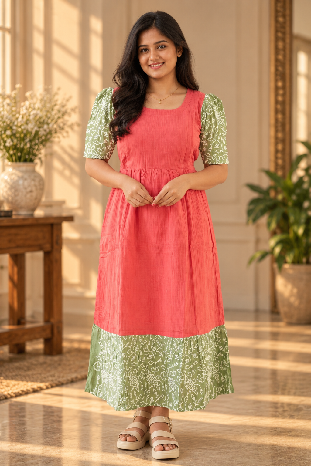 Muslin Cotton-Floral Fusion