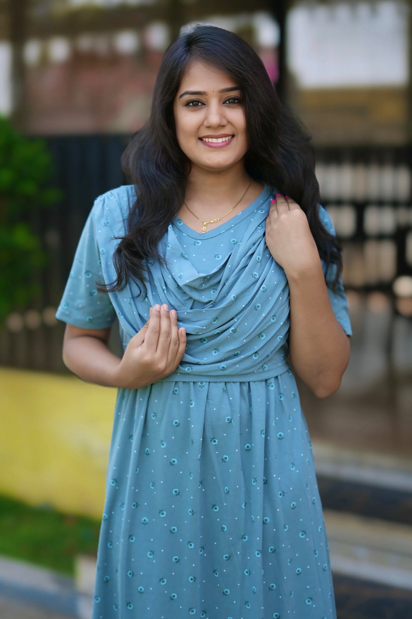 SerenBlue (Zipless Maternity Shawl)