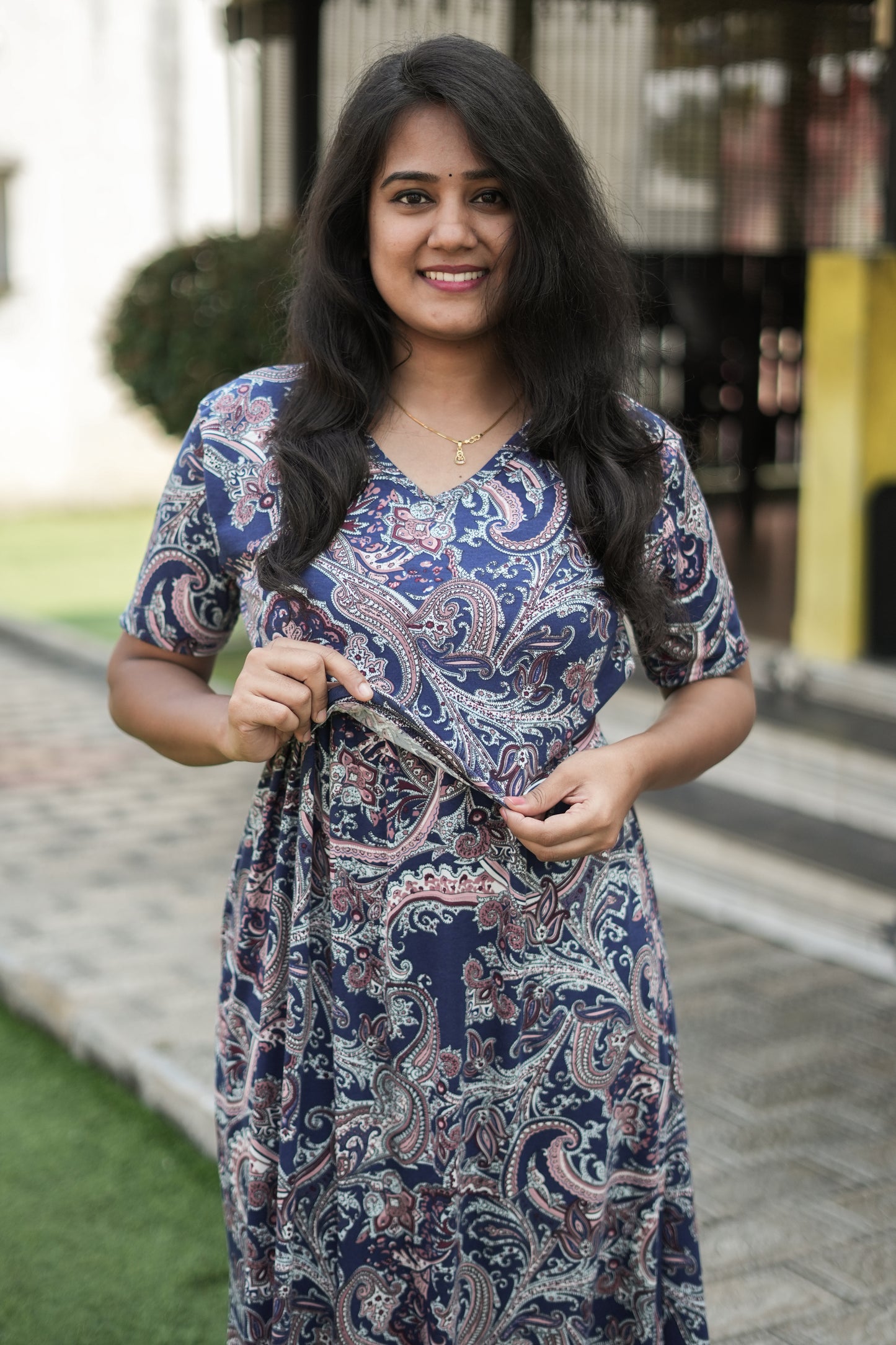 Royal Paisley  (Zipless Maternity)