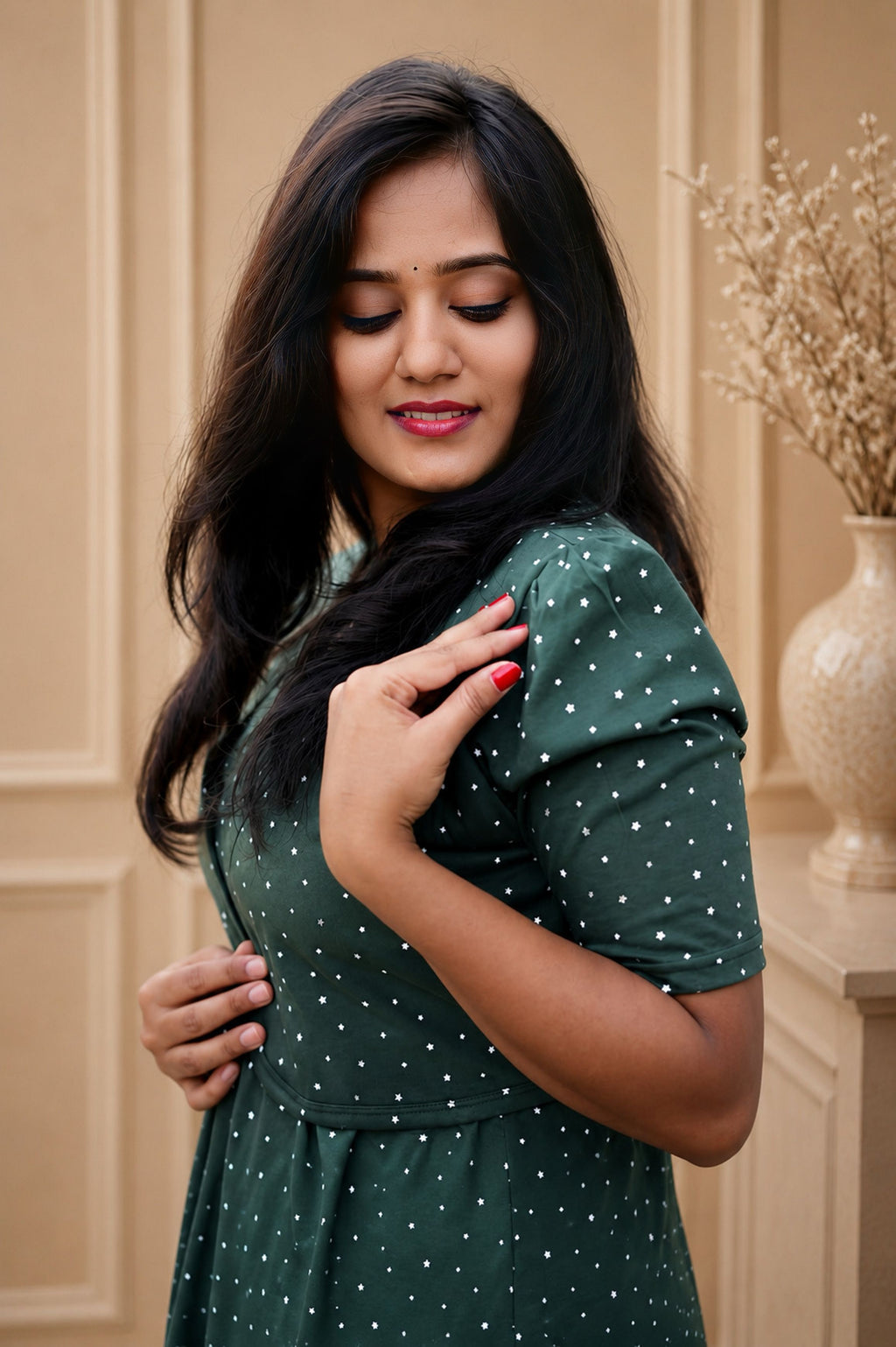 MATERNITY ATTACHED COAT (Evergreen)