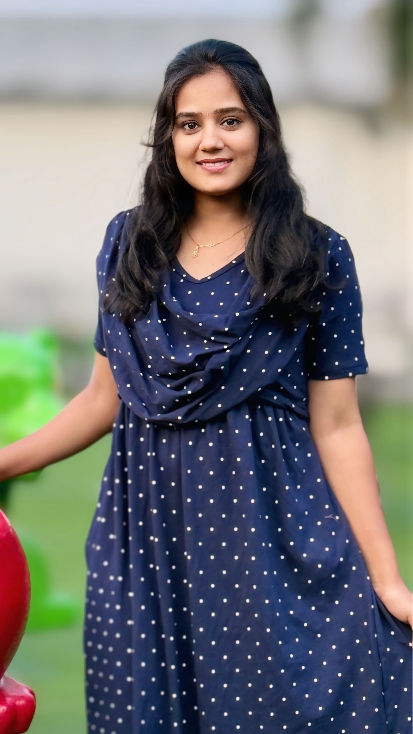 Luna Dot (Zipless Maternity Shawl)