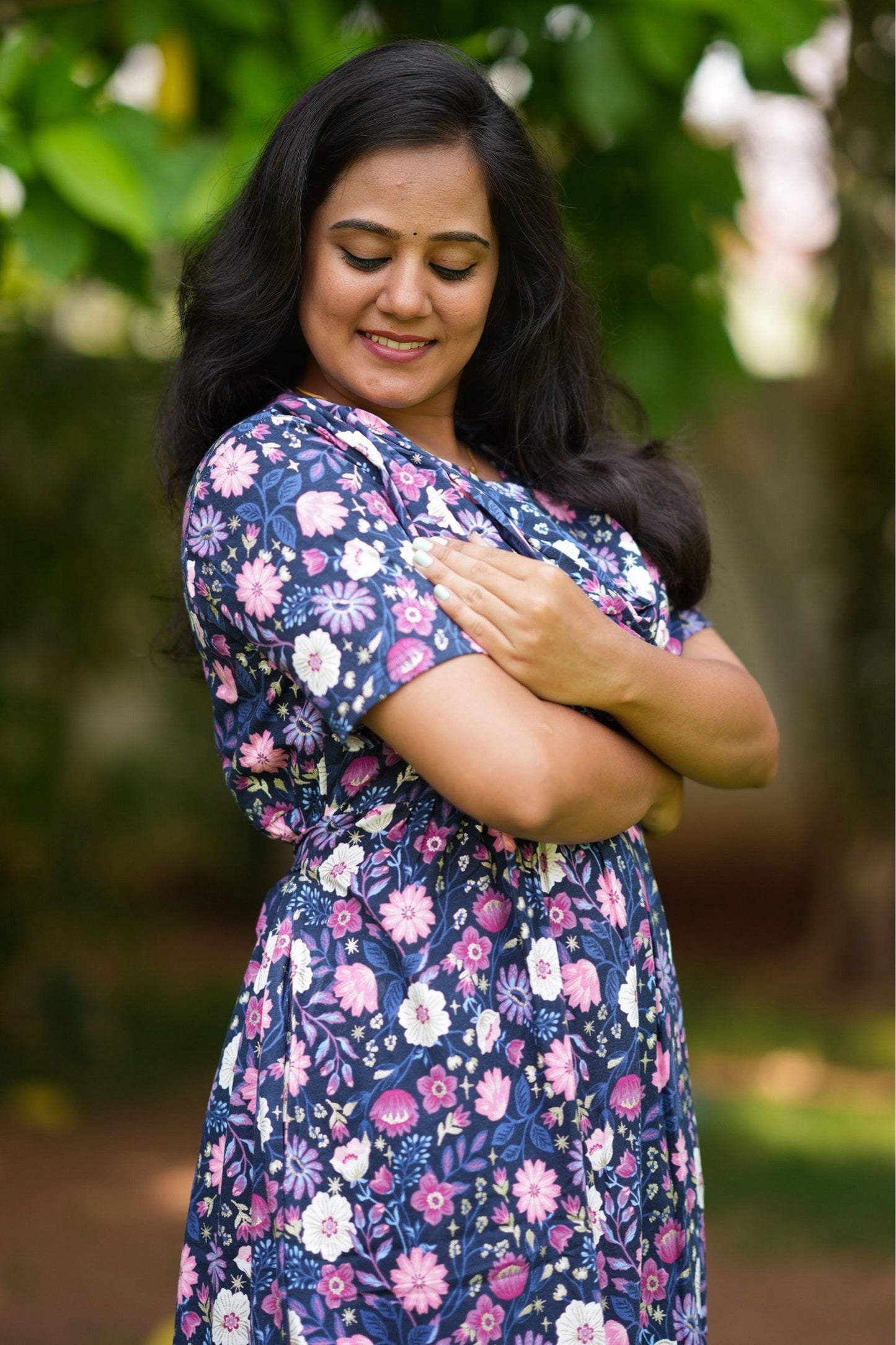 MidnightBloom (Casual Loungewear Shawl)