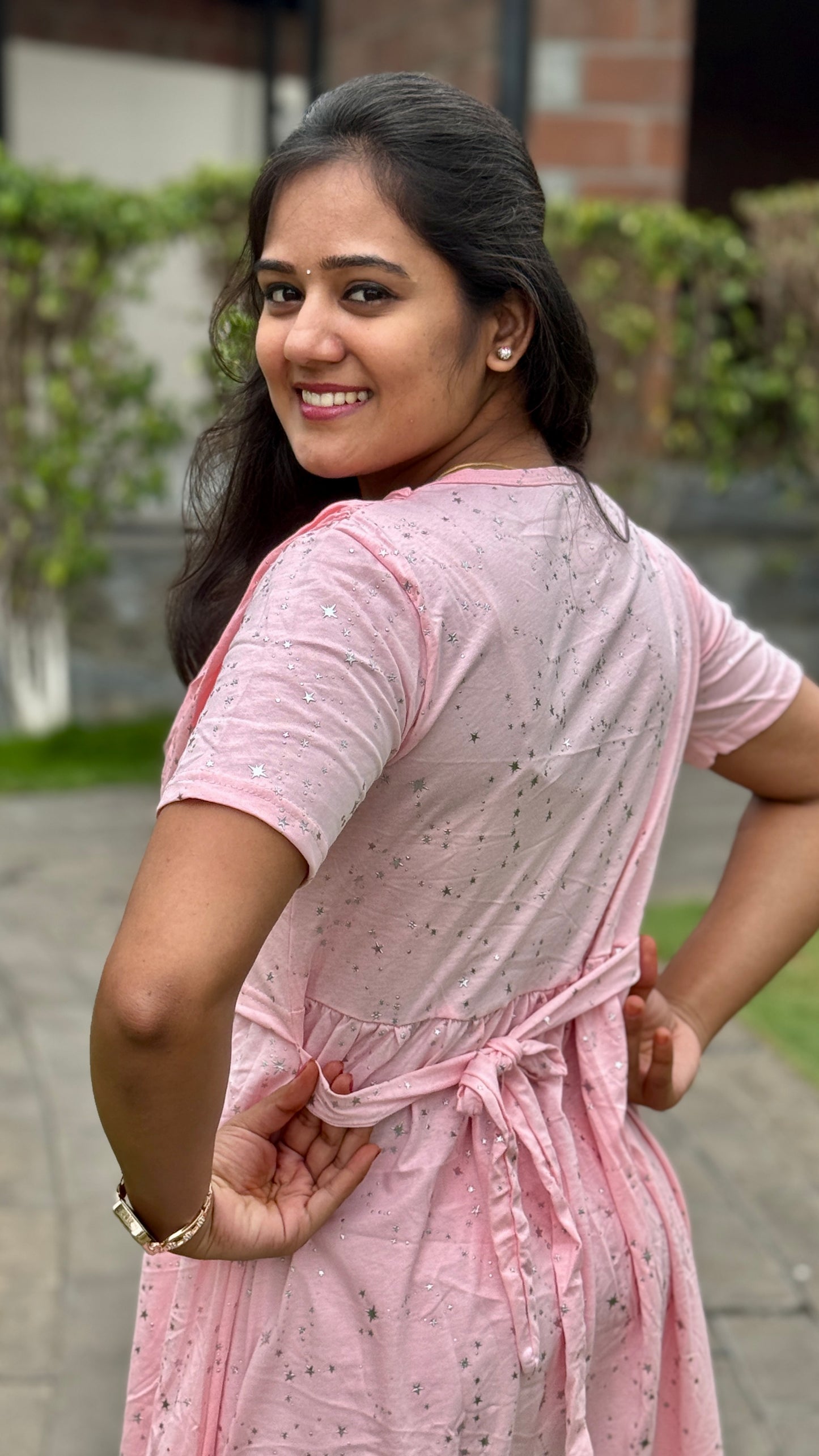 Silver Star Mild Pink (Zipless Maternity Shawl)