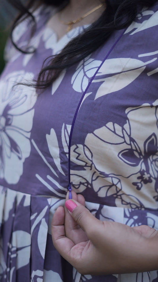 Maternity Cotton Kurti (LavishLavender)