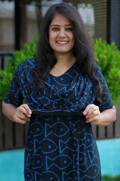 BluFinia (Zipless Maternity Shawl)