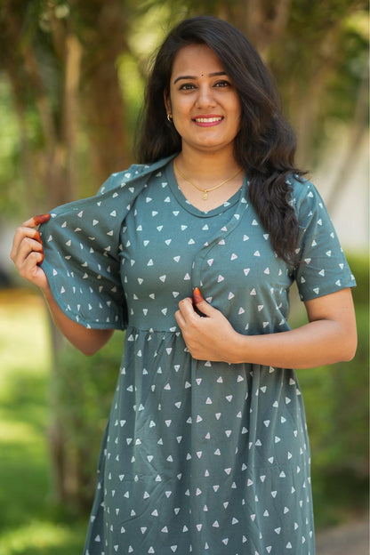 Bottle Green (CASUAL LOUNGEWEAR COAT)