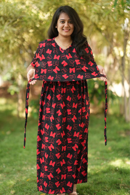 Red Noir Butterfly (Feeding Cover)