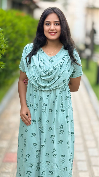 Mild Green (Casual Loungewear Shawl)