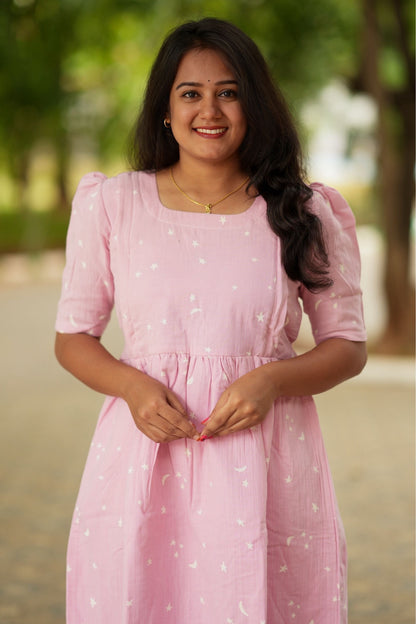 Premium Muslin Cotton (Pink Sky)