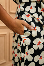 Black Blossom (Casual Attached Coat)