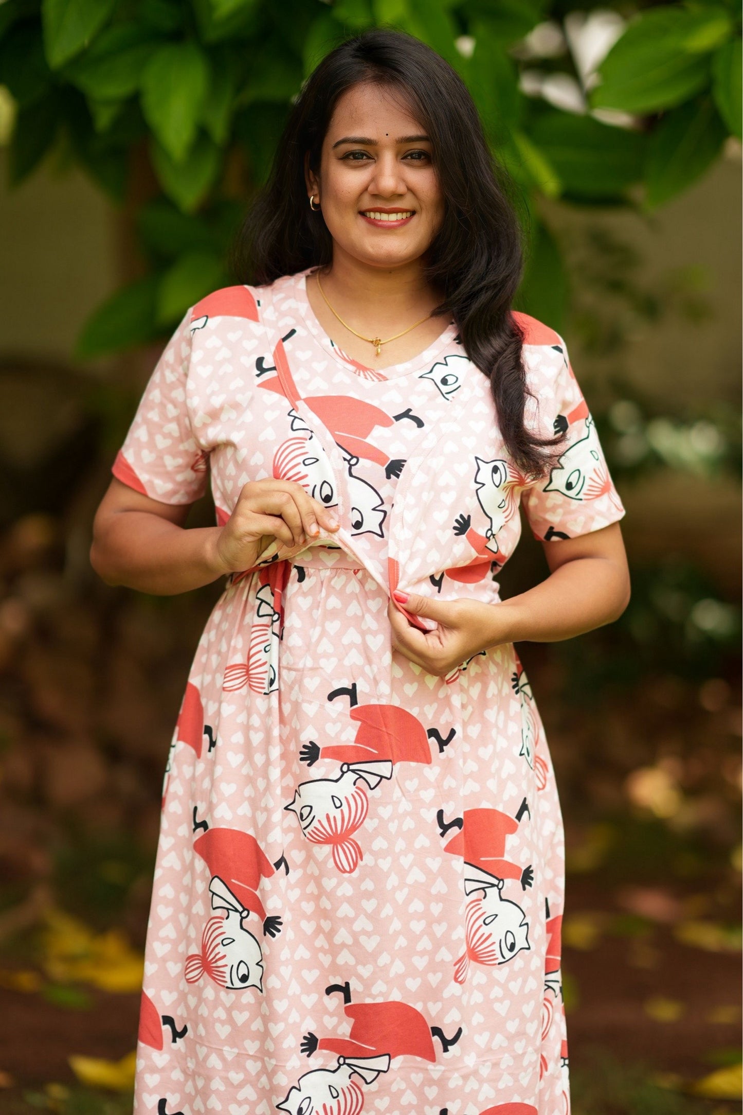 Pre Book - MATERNITY ATTACHED COAT (Blush Charm)